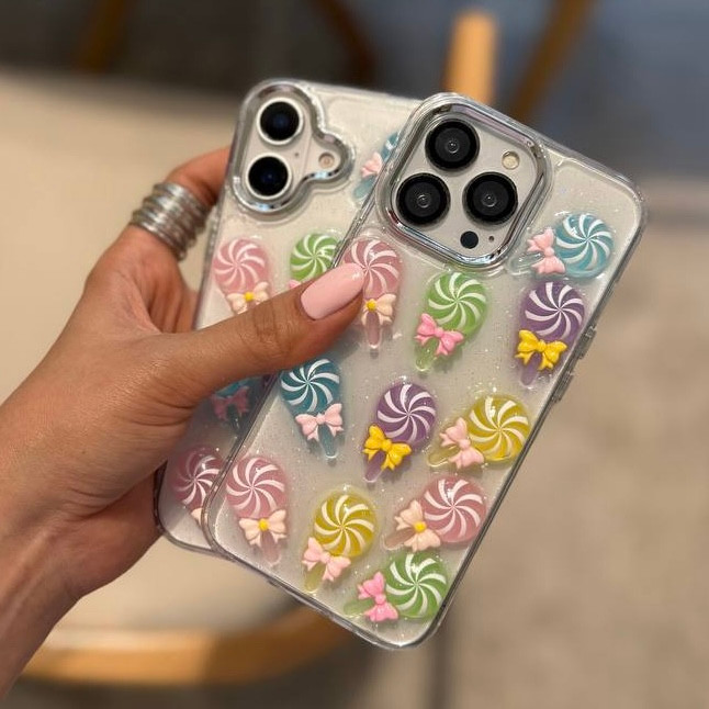 قاب شبرنگ riboon candy case آیفون