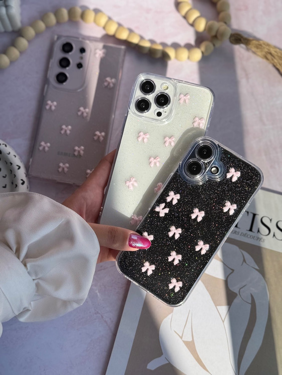 خرید قاب گوشی پاپیون صورتی