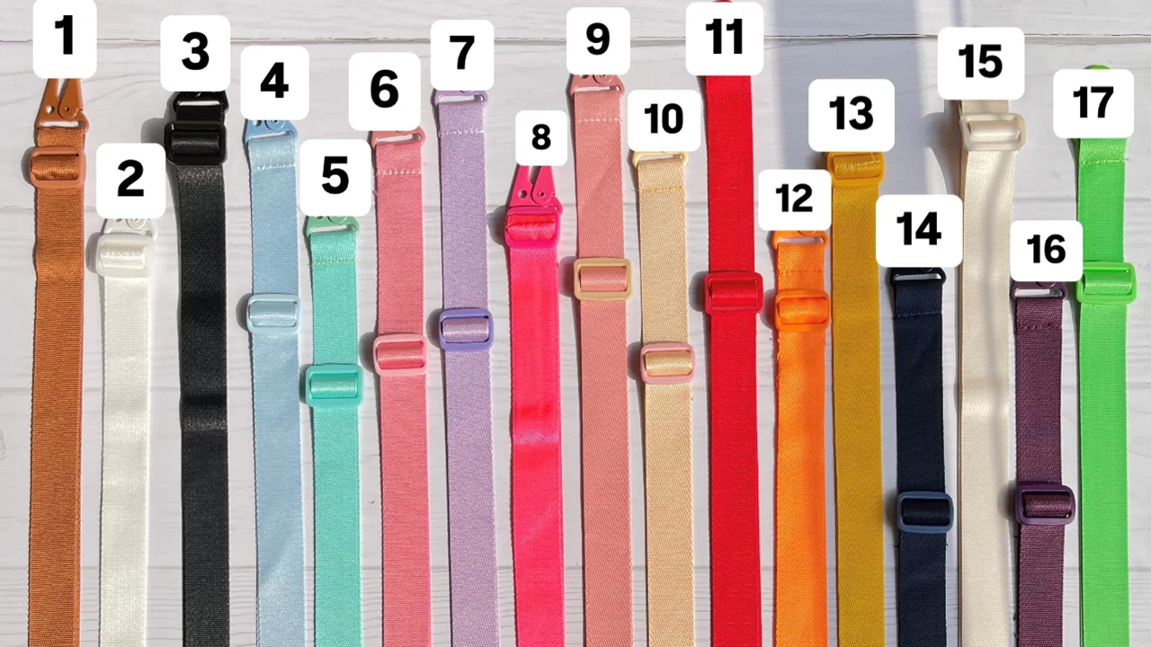 بند دو قلاب رنگی