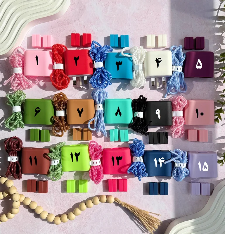 محافظ آداپتور 25 وات سیلیکونی سامسونگ 3 پین (5تکه)