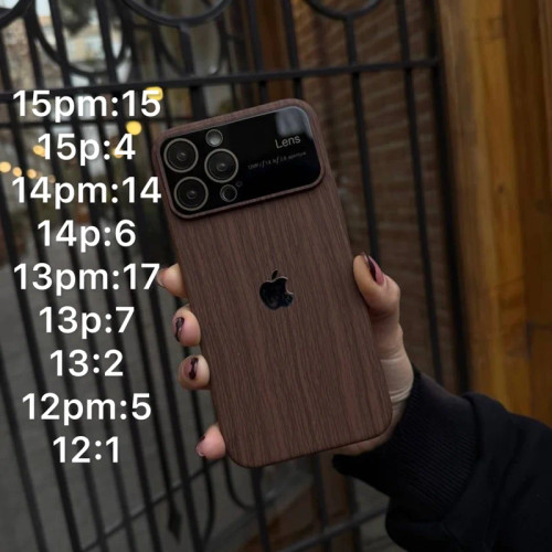 خرید قاب پک Wooden Simple C4381 قاب طرح چوب ساده، سبک و مقاوم، محافظ بدنه و لنز گوشی، مناسب آیفون و اندروید، اقتصادی و مینیما