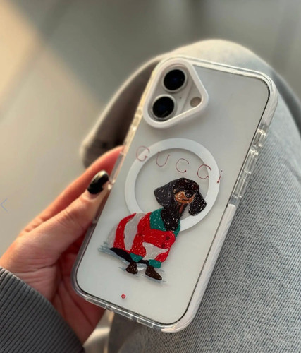 قاب گوشی آیفون Gucci Dachshund