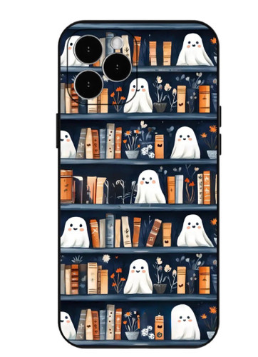 قاب گوشی سفارشی Halloween BookShelf