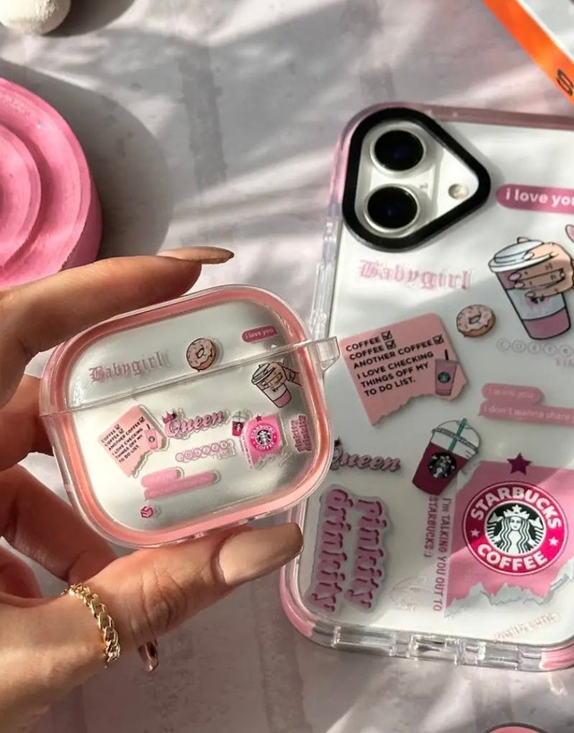 کاور ایرپاد Pink Starbucks