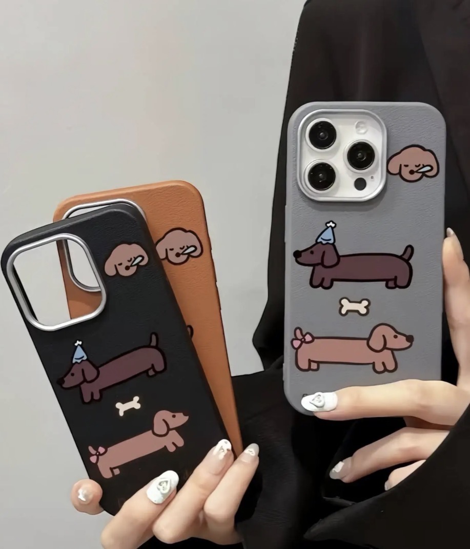 قاب گوشی آیفون Dachshund dog TPU