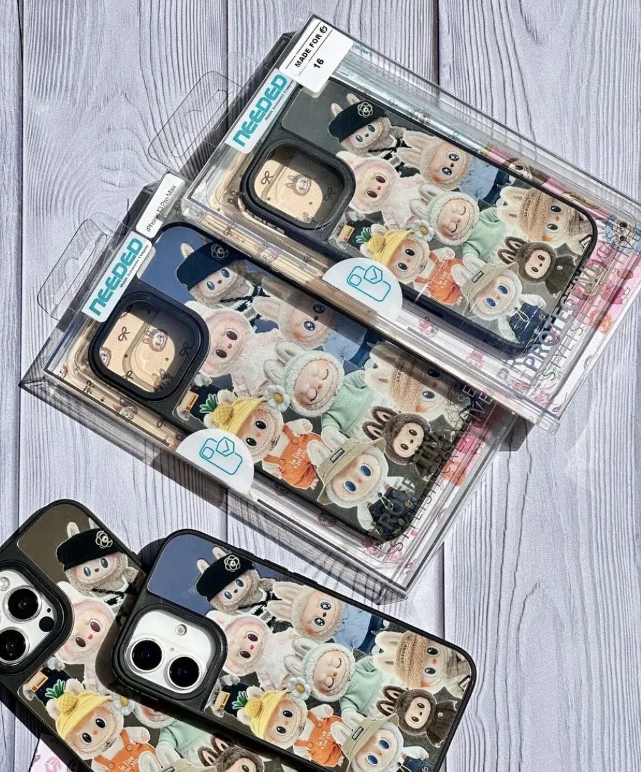 قاب گوشی آیفون آینه ای Labubu Mirror Case لوگو اصلی Series