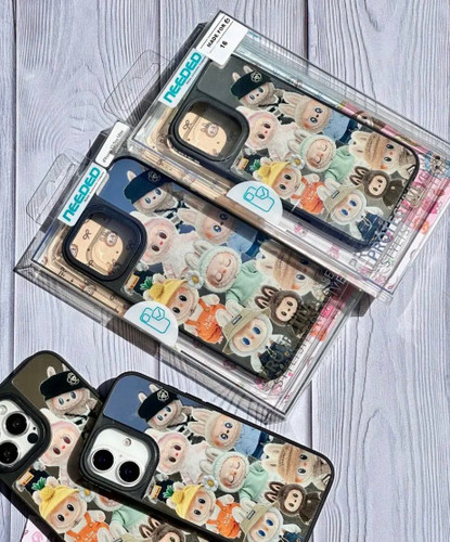 قاب گوشی آیفون آینه ای Labubu Mirror Case لوگو اصلی Series
