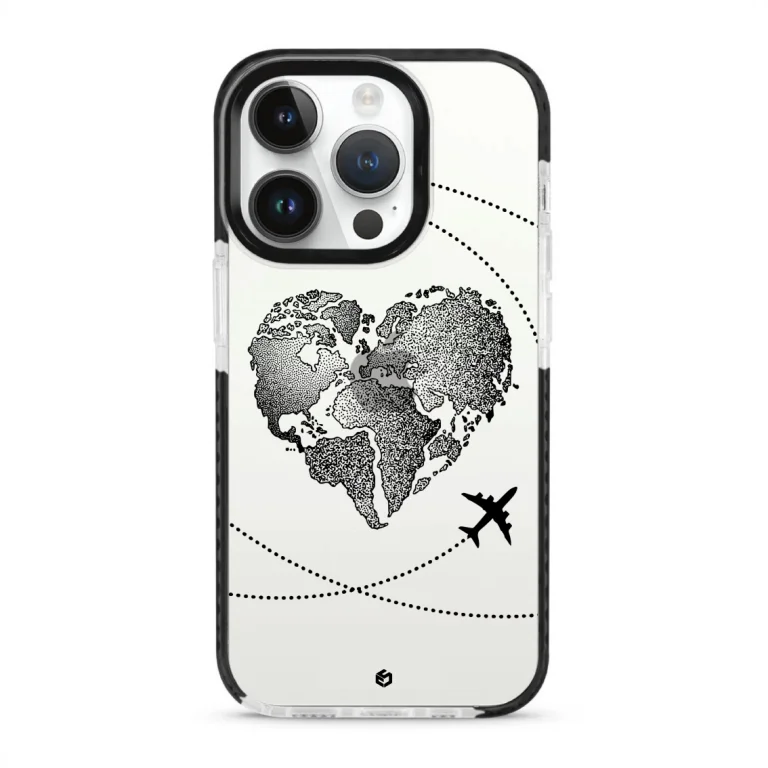 قاب گوشی سفارشی Heart Map