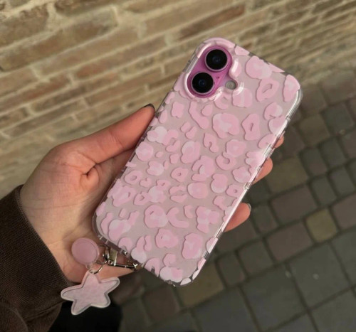 minimal leopard Pink