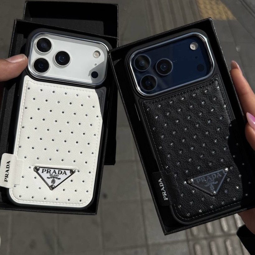 leather prada diamond