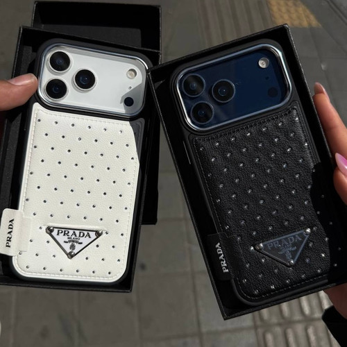 leather prada diamond