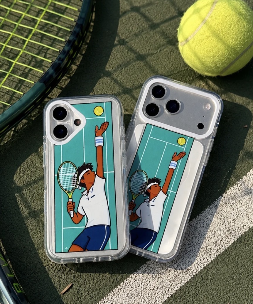 قاب گوشی آیفون آنتی شوک مگسیف Summer Tennis Boy