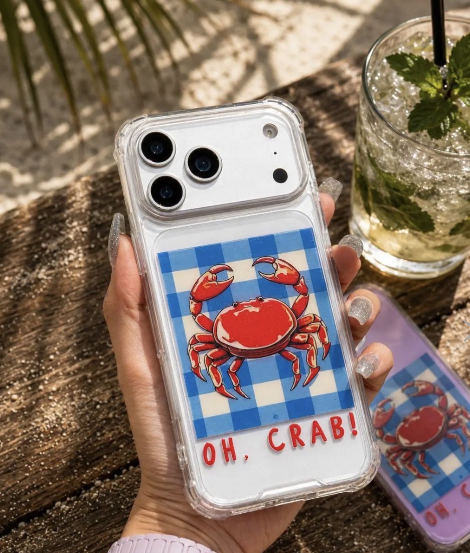قاب گوشی آیفون و اندروید شفاف OH Crab!