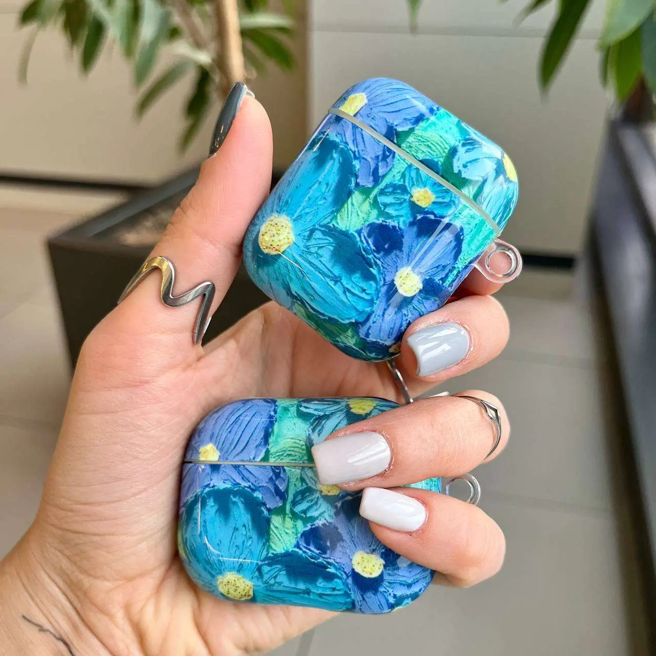 ایرپاد گل یخی بنفش AIRPOD Ice Flower