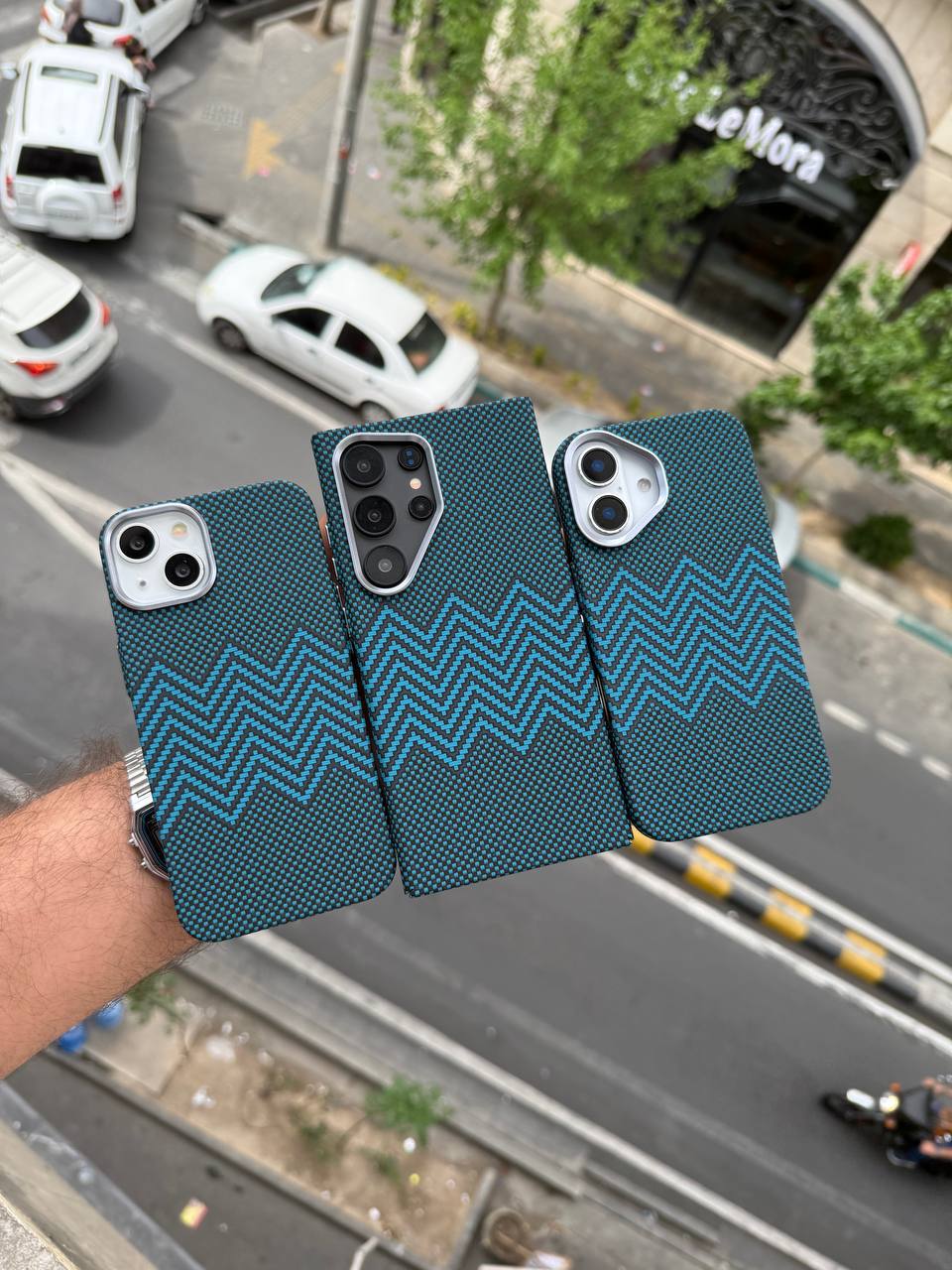 پی سی کربن مگسیف فیروزه ای