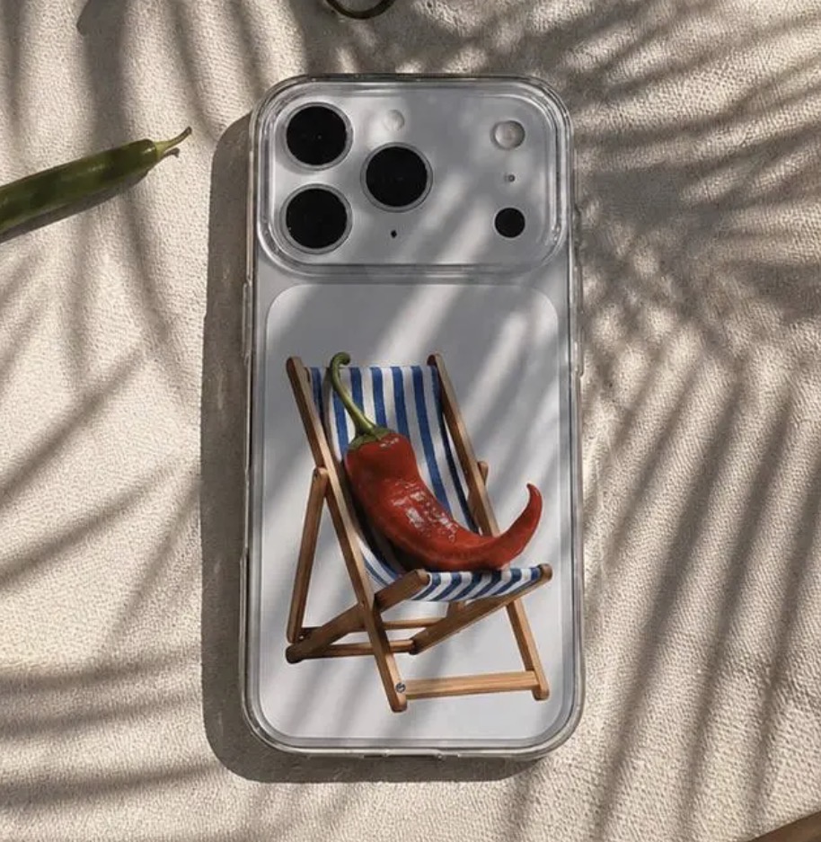 قاب گوشی آیفون و اندروید شفاف Chillin Pepper