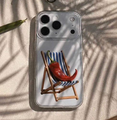قاب گوشی آیفون و اندروید شفاف Chillin Pepper