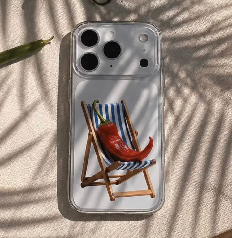 قاب گوشی آیفون و اندروید شفاف Chillin Pepper