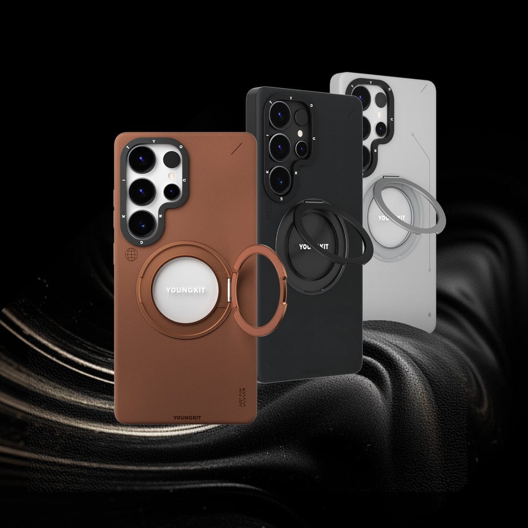 قاب Youngkit یانگ کیت Leather 360° Rotation Ring Stand Case Magsafe سامسونگ Samsung