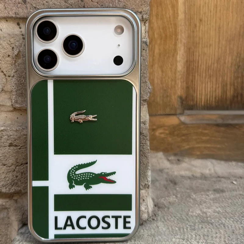 lacoste case (سبزسفید)