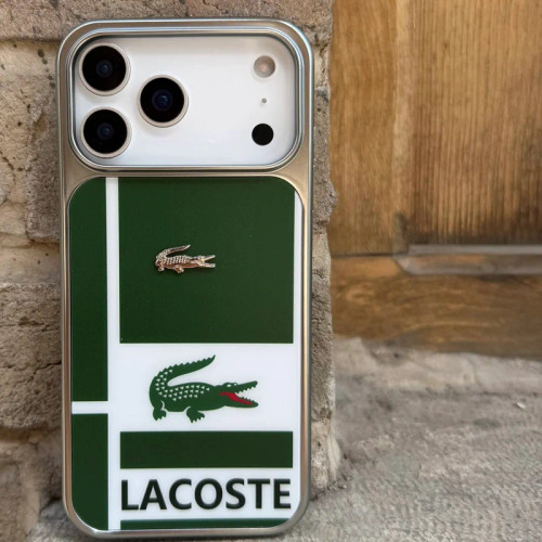 lacoste case (سبزسفید)