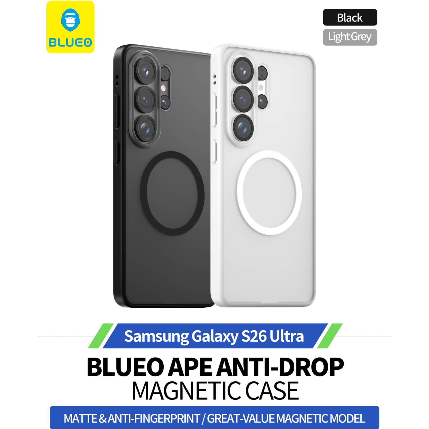 قاب بلو Blueo Ape Legend Anti-Drop Phone Case With Magnetic Samsung با مگ سیف