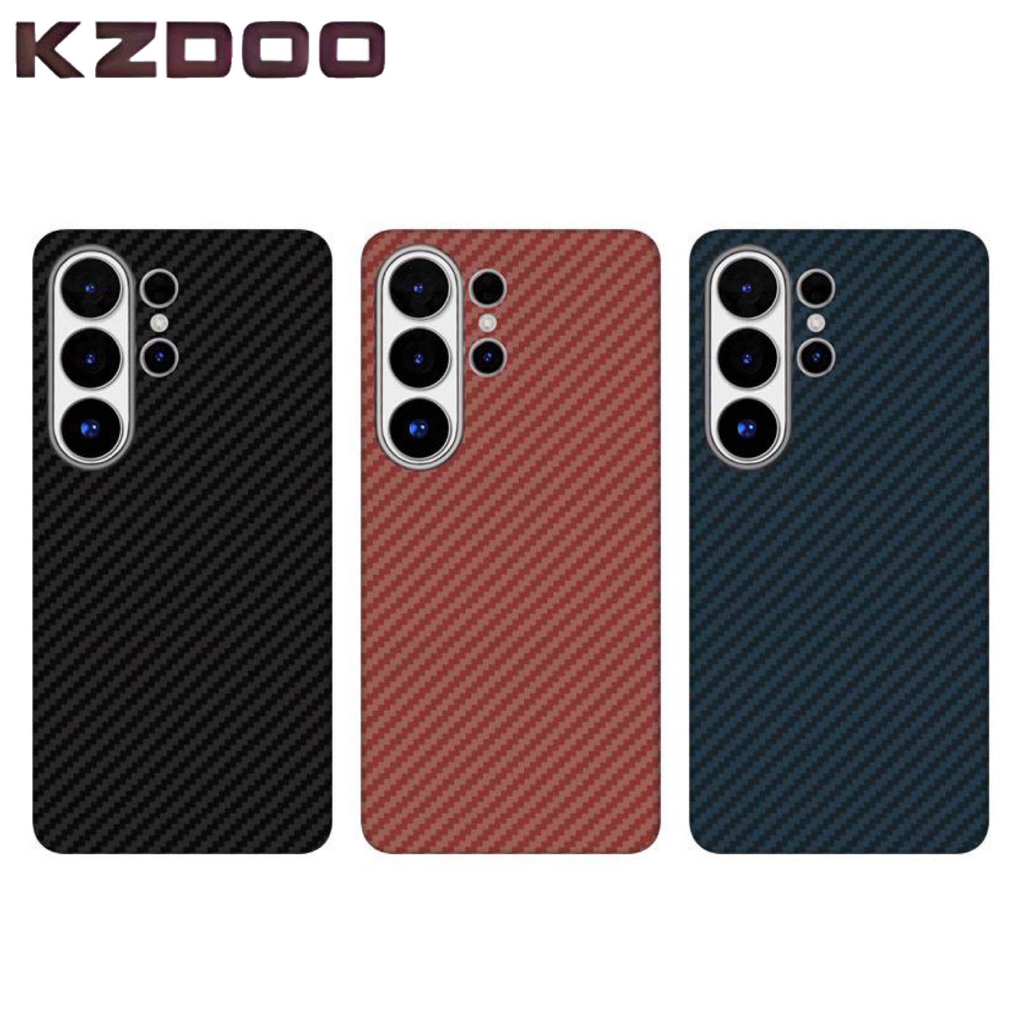قاب Kzdoo کی زد دو Kevlar کولار For Samsung