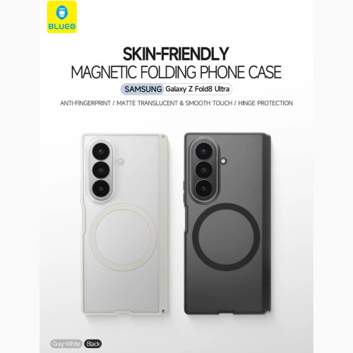 قاب بلو با مگ سیف سامسونگ Blueo Skin Friendly Stain & Slip Resistant Magnetic Case-Orange Ring Samsung