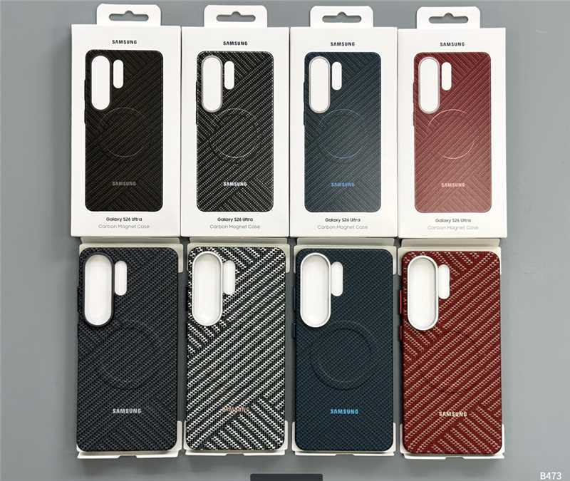 قاب فیبر کربن با مگ سیف سامسونگ Fiber Carbon Magnetic Case Samsung د