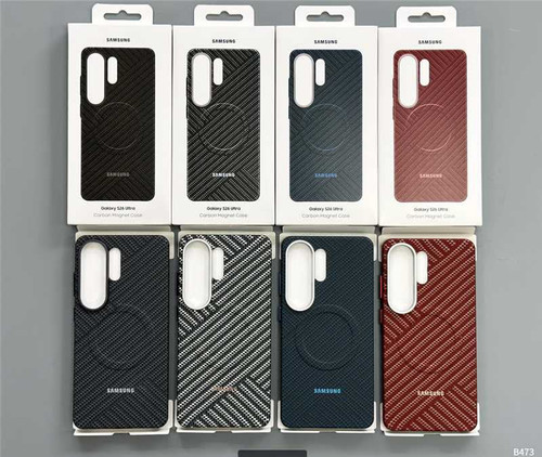 قاب فیبر کربن با مگ سیف سامسونگ Fiber Carbon Magnetic Case Samsung د