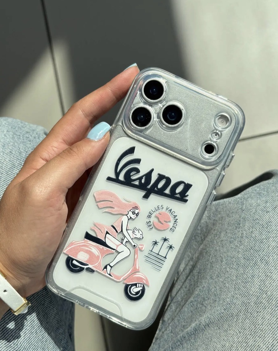 قاب گوشی آیفون و اندروید شفاف Vespa