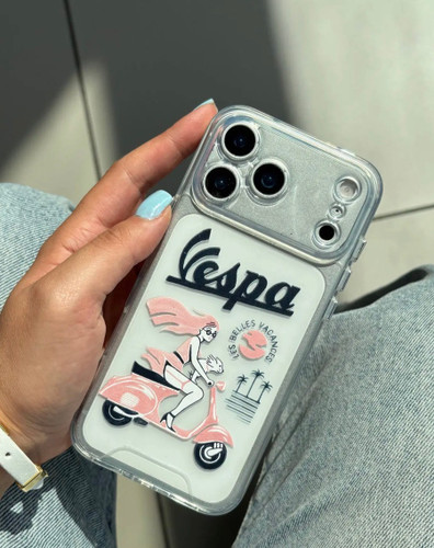 قاب گوشی آیفون و اندروید شفاف Vespa
