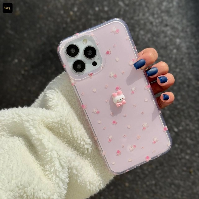 قاب گوشی گلدار خرگوشی کیوت
