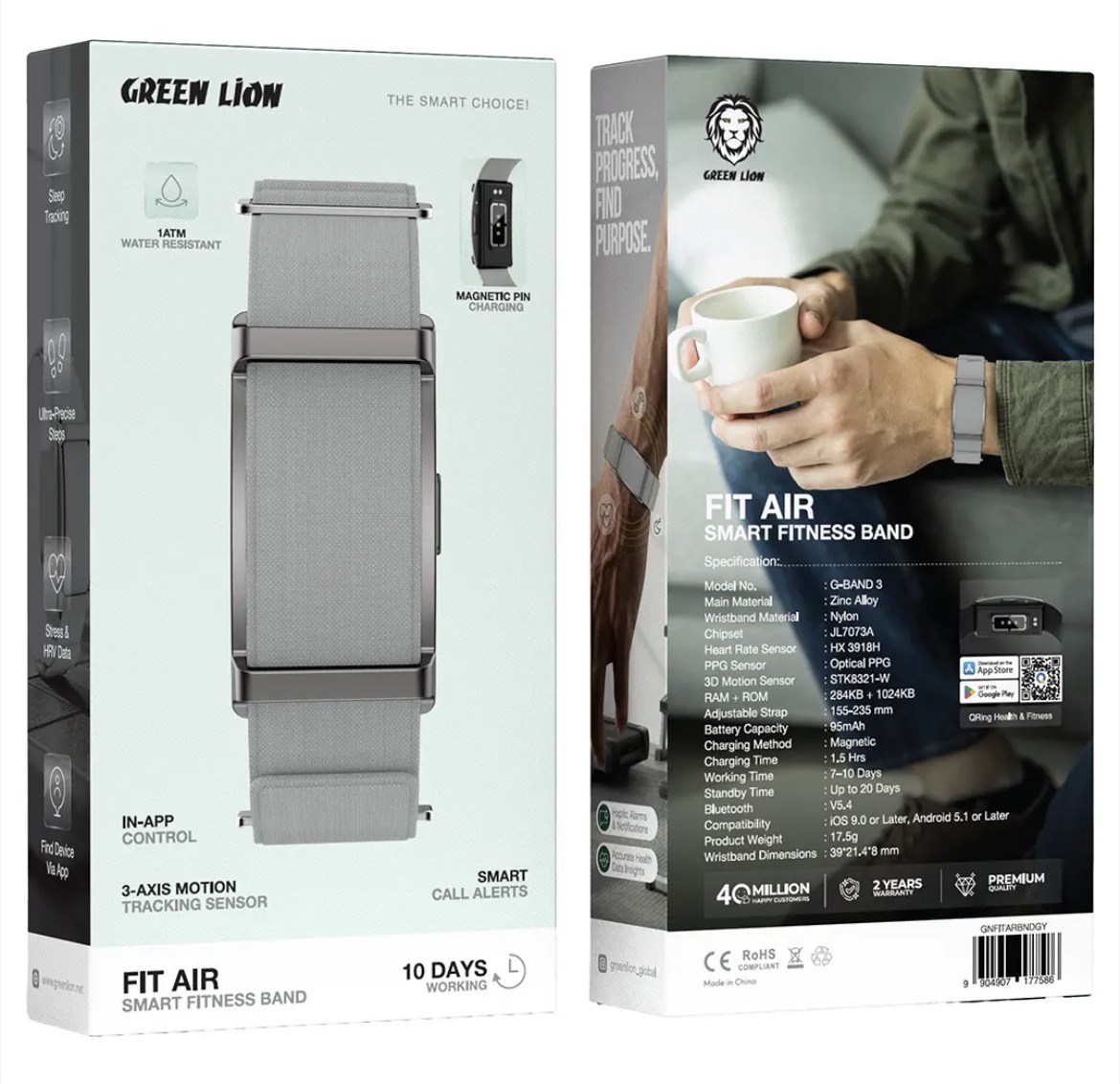 ساعت ، واچ گرین لاین Green Lion Fit Air Smart Fitness Band