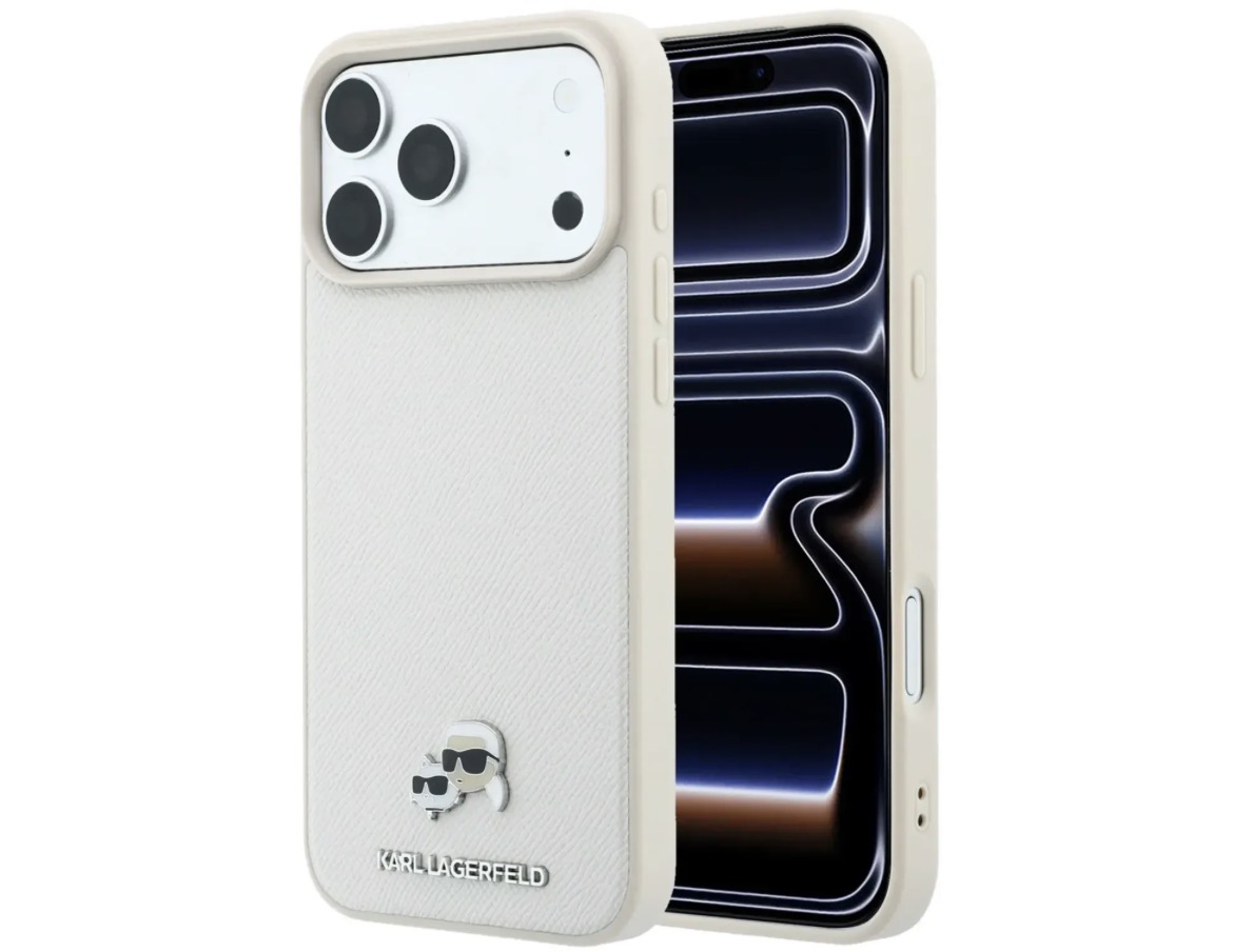 قاب کارل لاگرفلد Karl Lagerfel Grained MagSafe with Karl & Choupette Heads